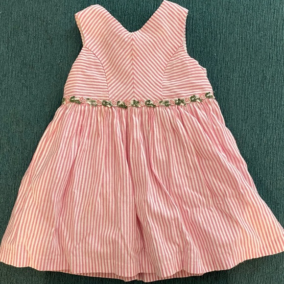 Pink striped dress - Picture 1 of 2